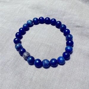 Lapis Lazuli Bead Bracelet